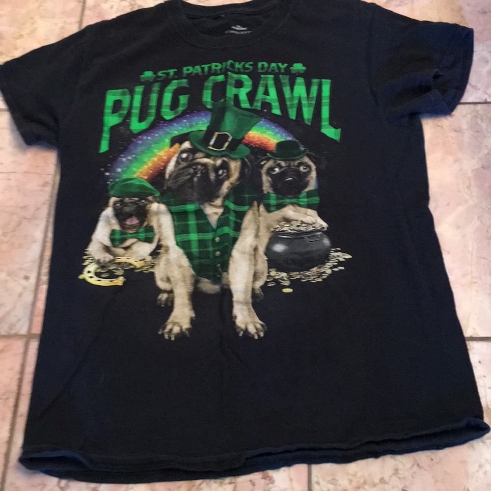 Saint Patrick’s day pugcrawl T-shirt